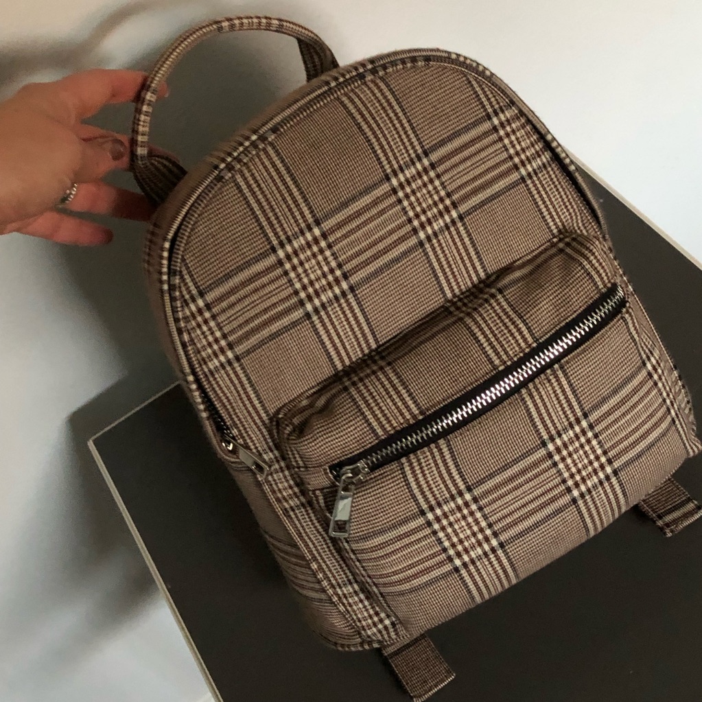 Plaid Backpack